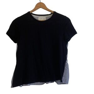 Kate Spade Broome Street Black and White T-Shirt Size Small